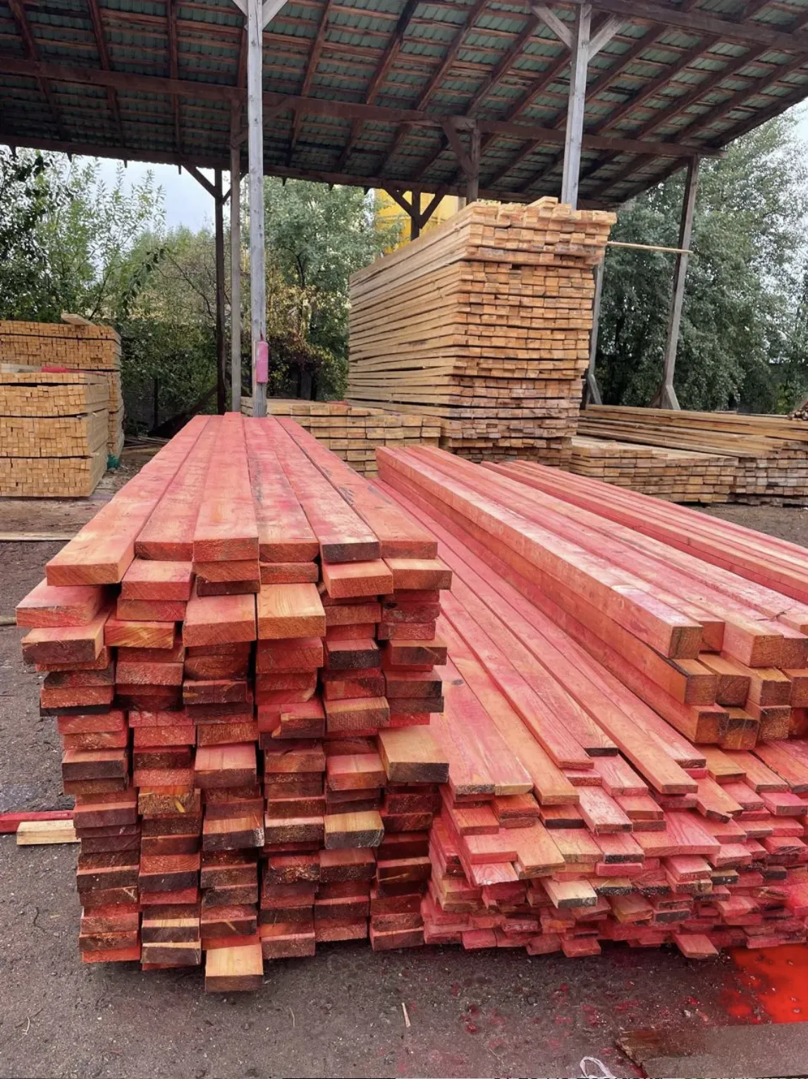 Купить Доска обрезная антисептированная 25х100х6000 мм 1 сорт ГОСТ